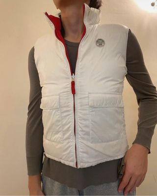 Gilet North Sails double face rosso/bianco