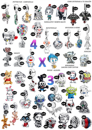 Dumbo Disney, Charm de plata de ley s925