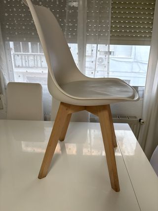2 sillas nórdicas asiento, acolchado