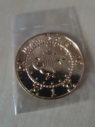 Colgante Giratiempos y moneda Gringots