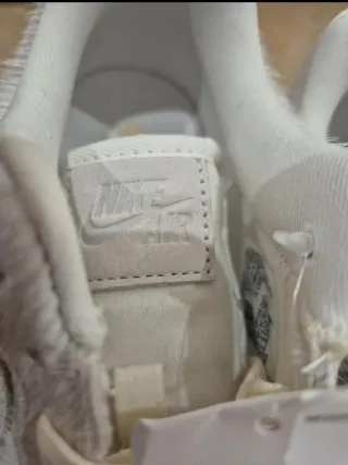 Nike Air Force 1 Beige/Grigio Pelo