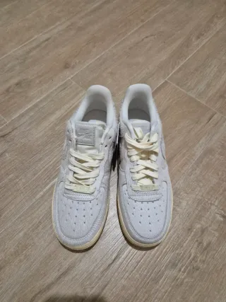 Nike Air Force 1 Beige/Grigio Pelo