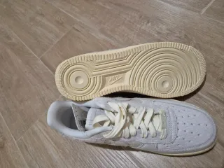 Nike Air Force 1 Beige/Grigio Pelo