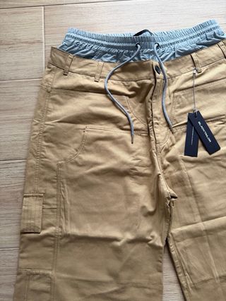 Pantalón Baggy Black Tailor Talla 38 Beige