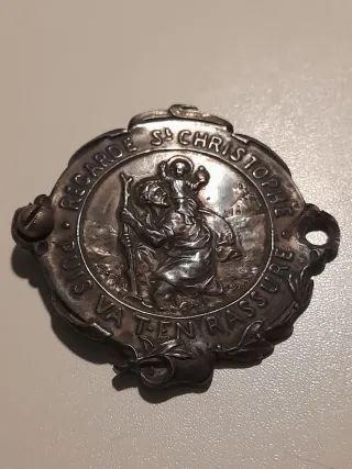 Medaglione per auto San Cristoforo Raro