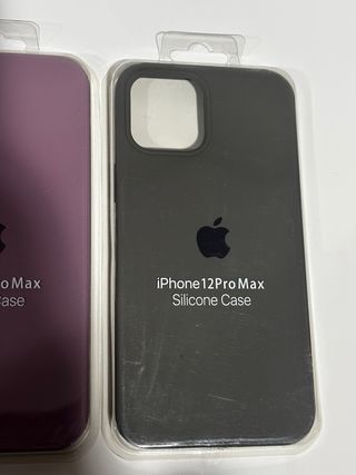 Lote 2 Fundas Silicona iPhone 12 Pro Max