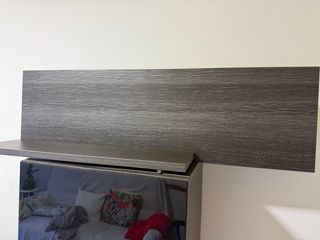 Mueble de salón modular gris y negro