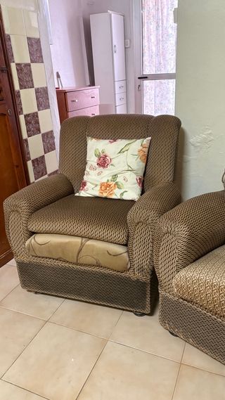 Conjunto 2 sillones de tela