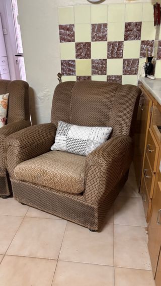 Conjunto 2 sillones de tela