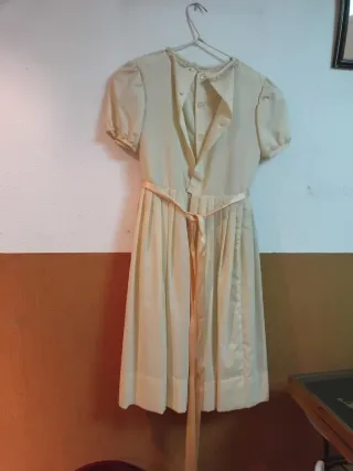 Vestido comunión antiguo hecho a mano