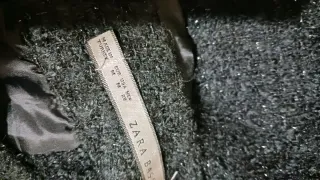 Vestido negro sin mangas con lutex. Ideal