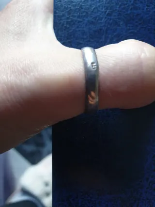 Anillo de compromiso plata