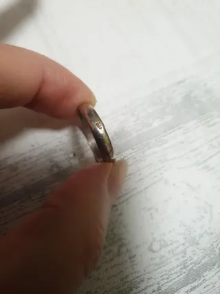 Anillo de compromiso plata