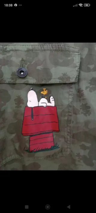 Sobrecamisa militar Snoopy Talla XS