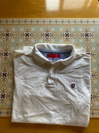 Polo Tommy Hilfiger Blanco Talla M