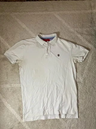 Polo Tommy Hilfiger Blanco Talla M