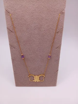 Cadena y Colgante Oro 18k Dumbo