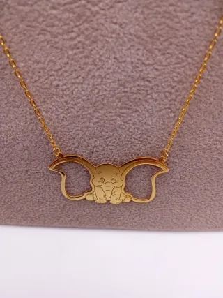 Cadena y Colgante Oro 18k Dumbo