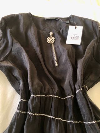 Blusa Cop Copine Negra Manga Larga