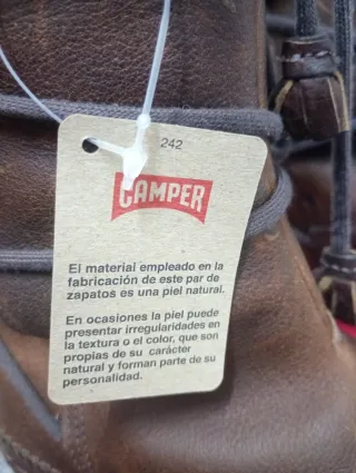 Botas Camper Piel Borreguillo Marrón