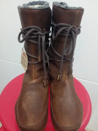 Botas Camper Piel Borreguillo Marrón