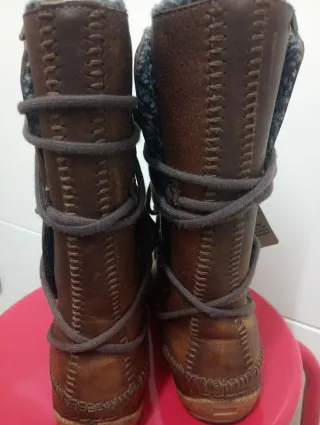 Botas Camper Piel Borreguillo Marrón