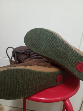 Botas Camper Piel Borreguillo Marrón