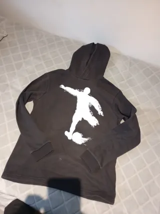 Sudadera negra niño T.10/12