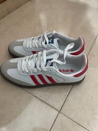 Adidas Samba Talla 40 Suela Plana Roja