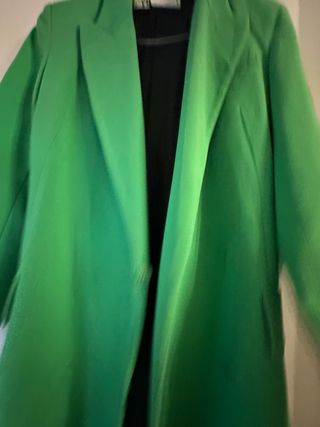 Abrigo Zara Verde Mujer