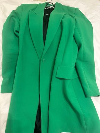 Abrigo Zara Verde Mujer