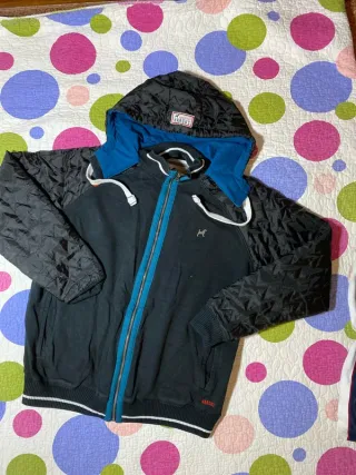 Chaqueta Hargus Negra Gris Talla L