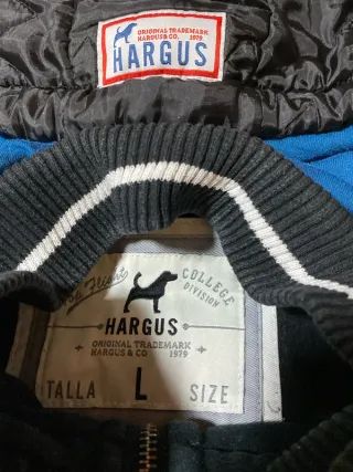 Chaqueta Hargus Negra Gris Talla L