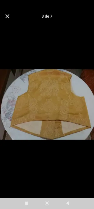 Chaleco de vestir amarillo Talla L