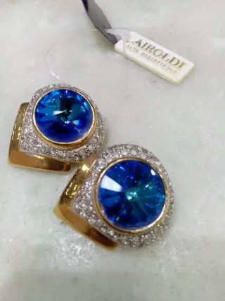 Orecchini Airoldi Blu e Oro