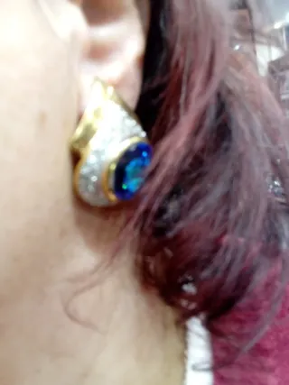 Orecchini Airoldi Blu e Oro