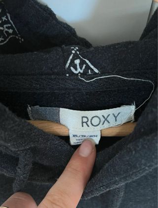 Sudadera Roxy negra invierno talla XS