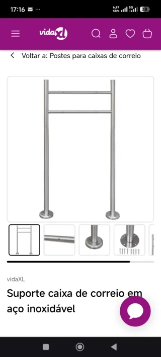 Suporte Caixa Correio Metzler Erpo