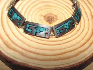 Pulsera México mexicana Méjico turquesas plata 925