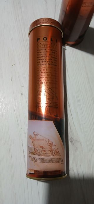 2 Contenitori Metallo Grappa Poli da Collezione