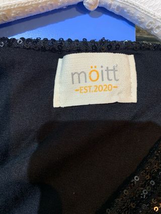 Vestido lentejuelas negro fiesta