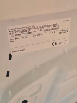 Lavadora Balay 8kg 1200rpm