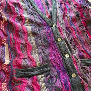 Maglione Coogi Cardigan maglia spessa Uomo L