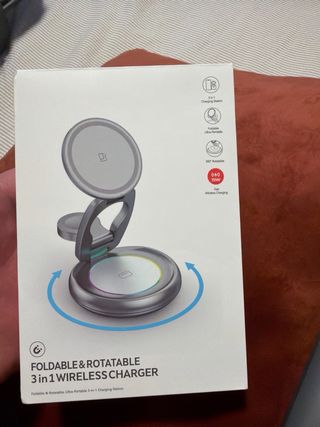 Cargador Inalámbrico 3 en 1 Plegable 15W