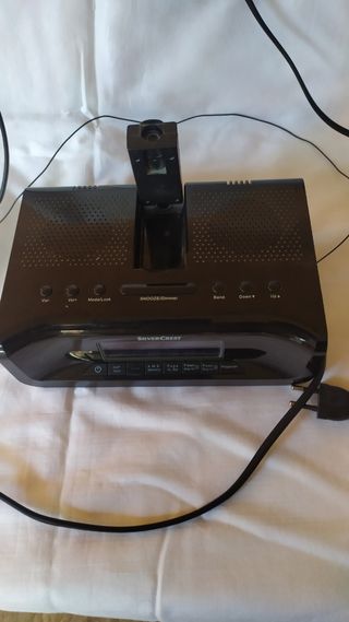 Radio Despertador Silver Crest Negra