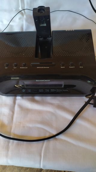Radio Despertador Silver Crest Negra