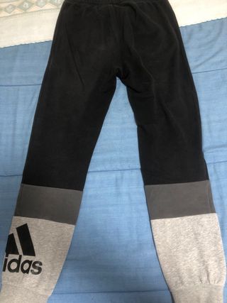 Pantaloni Adidas ragazzo neri e grigi