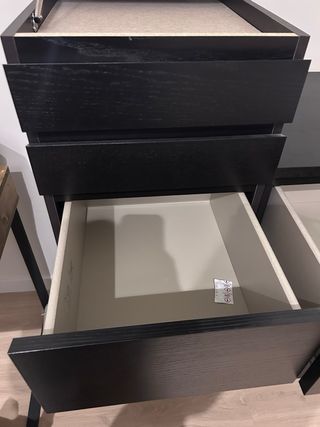 Cómodas MALM IKEA 6 y 4 cajones negras