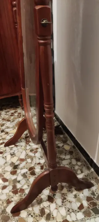 Espejo de pie rústico madera