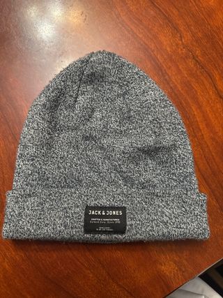 Gorro Jack & Jones punto gris